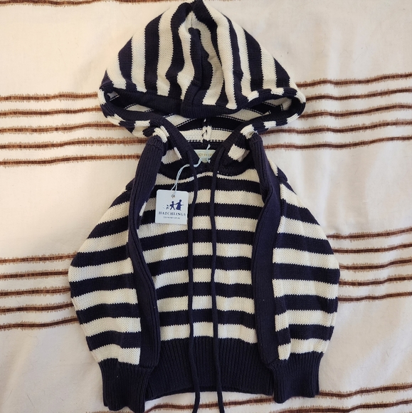 Lucy Sykes Baby Knit Striped Hoodie - Picture 1 of 7